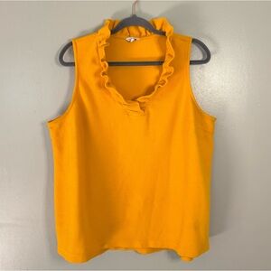 Crown&Ivy Sleeveless Orange Top